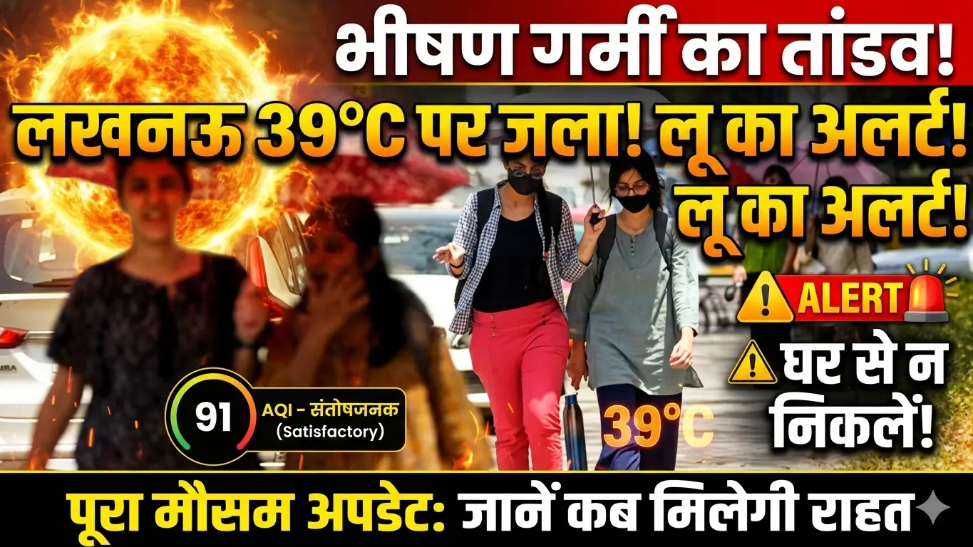 Lucknow weather: आज कितनी गर्मी? AQI bhi jaan lo before bahar nikalna