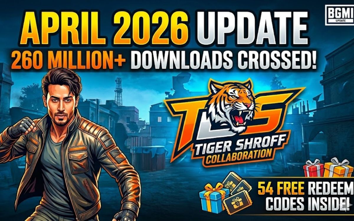 BGMI Update April 2026: 260 Million Downloads Cross, 54 Redeem Codes और Tiger Shroff Collaboration से मचा हंगामा