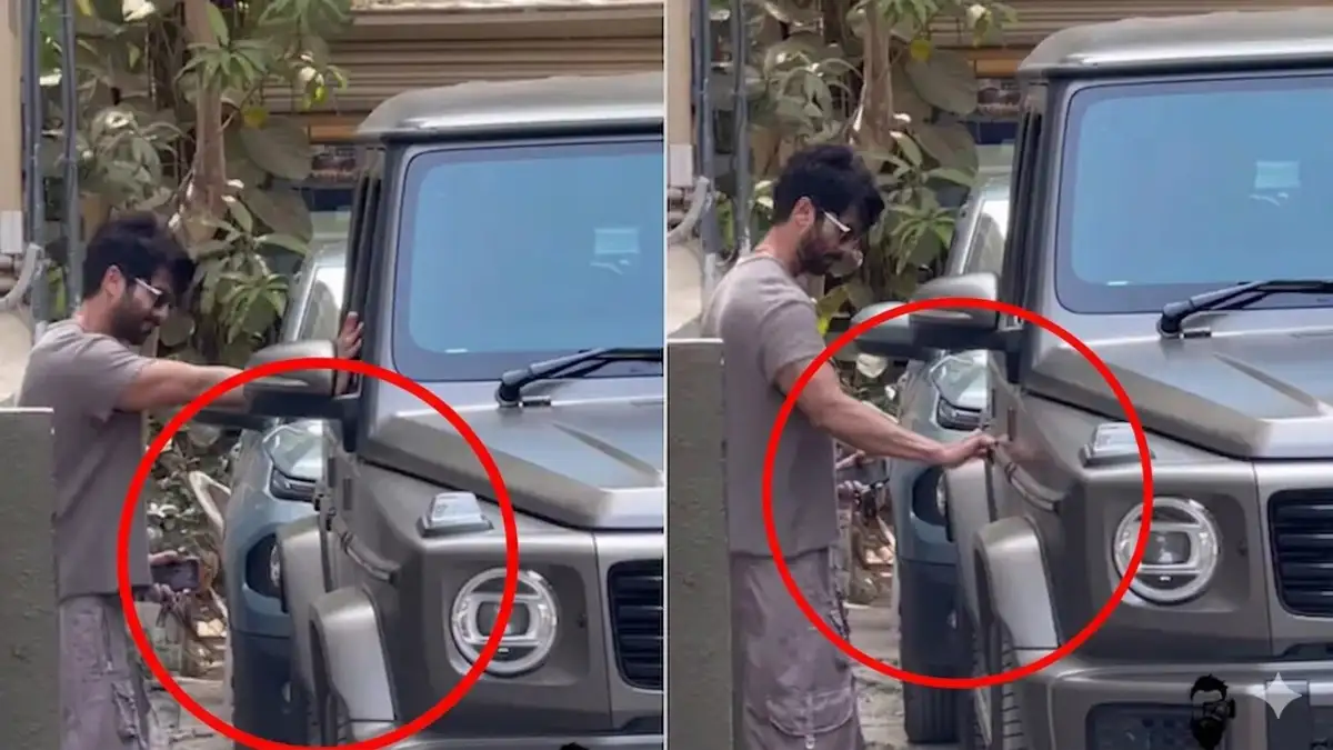 Shahid Kapoor Viral Video: G-Wagen door issue ne khinchha dhyan