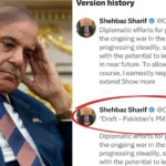 Shehbaz Sharif ka ‘Draft’ post leak | Ceasefire message par uthe sawal